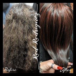 Redz Hair Studio - Major transformation the Brazilian Blowout you just can't go wrong with it... As long it is being performed correctly