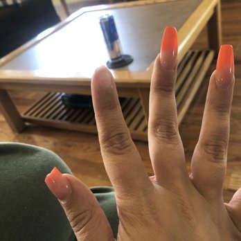 Hollywood Nails - 4 days after a refill - Nail Salons Near Me - Pennsauken, New Jersey Hollywood Nails - 4 days after a refill - Nail Salons Near Me - Pennsauken, New Jersey