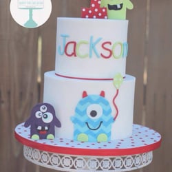 Charity Fent Cake Design - Here is one of her latest creations for my son's 1st birthday