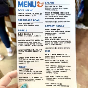 Buena Bodega - Menu - Coffee & Tea Near Me - Ventura, California
