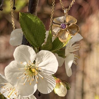 Grinstein Jewelry and Design Inc - Cherry blossom necklace - Jewelry Near Me - Birmingham, Michigan Grinstein Jewelry and Design Inc - Cherry blossom necklace - Jewelry Near Me - Birmingham, Michigan