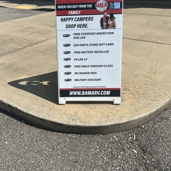 Bama RV - Manager special details - RV Dealers Near Me - Dothan, Alabama