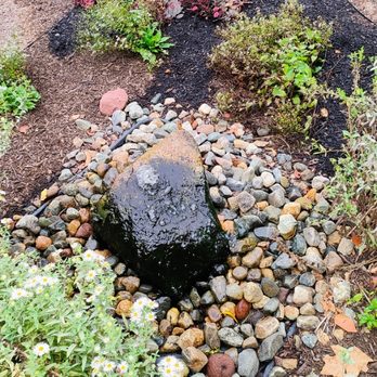 The Nature Professionals - This picture is a rock water fountain that we did at a medical facility in Connecticut. - Tree Services Near Me The Nature Professionals - This picture is a rock water fountain that we did at a medical facility in Connecticut. - Tree Services Near Me