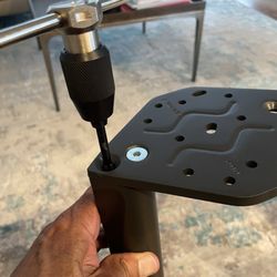 Two defective legs! Would have been weeks for replacement parts. Had to recut the threads... on a $900 particle board table.
