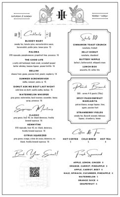 Menu photo 8 Hubbard Inn Chicago, IL
