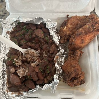 Love’s Cajun Cuisine - Red Beans & Rice with chicken - Seafood Near Me - Houston, Texas