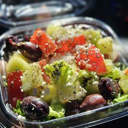 Gyro Shack - Small Greek salad with extra kalamata olives