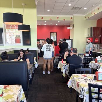 Chicken Salad Chick - Dining area heading up to the order counter - Sandwiches Near Me - San Antonio, Texas