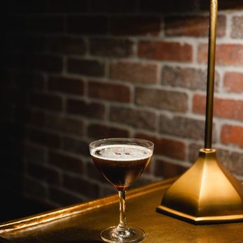 Dawn Manor - Tightline organic vodka, espresso, cinnamon, molasses served at Uphoff Rotunda Bar - American Near Me - Baraboo, Wisconsin