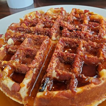 Pancake Café Wrigleyville | Breakfast, Brunch, & Lunch - GF BACON WAFFLE - Bars Near Me - Chicago, Illinois