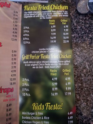 Menu photo 6 Chick Fiesta Toronto, ON