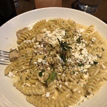 Pinstripes - Chicken & goat cheese w/ fusilli pasta - New American Near Me - Chicago, Illinois Pinstripes - Chicken & goat cheese w/ fusilli pasta - New American Near Me - Chicago, Illinois
