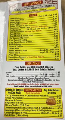Menu photo 2 Randy’s Barbecue Statesville, NC