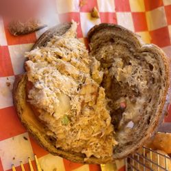 BrewBurgers - If you don't want a cold tuna salad, order a HOT tuna melt but it won't be crispy like it used to be