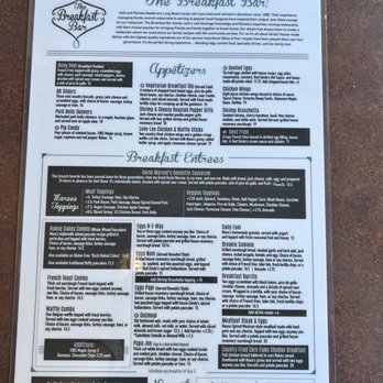 The Breakfast Bar - Menu front - Breakfast & Brunch Near Me - Long Beach, California