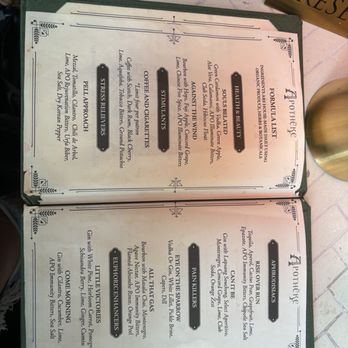 Apotheke Nomad - Menu - Cocktail Bars Near Me - New York, New York Apotheke Nomad - Menu - Cocktail Bars Near Me - New York, New York