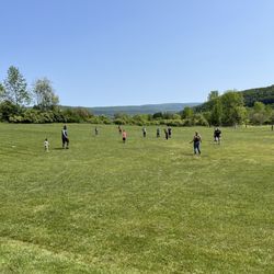 Twin Oaks - Activities are planned for the kids. This was a kickball game adults versus kids.