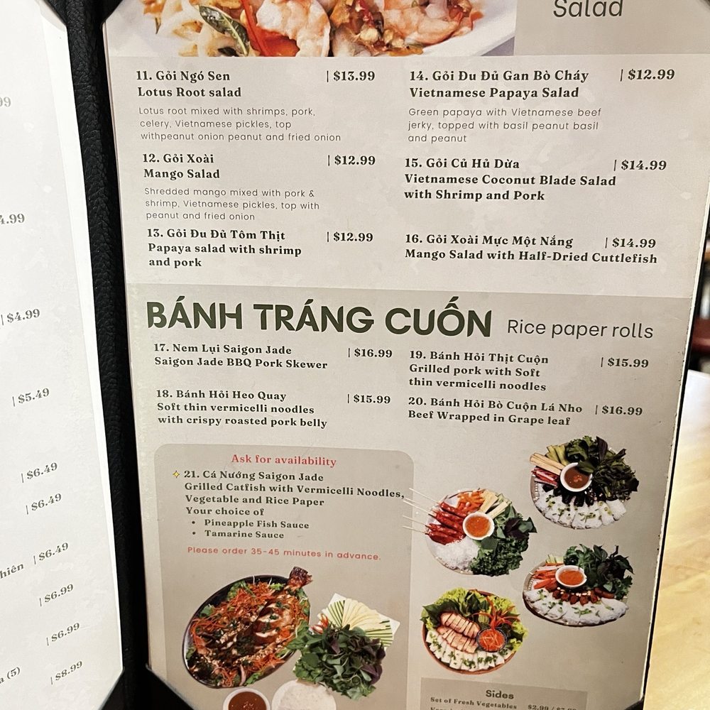 Saigon Jade Restaurant - menu - Vietnamese Near Me - Mesa, Arizona Saigon Jade Restaurant - menu - Vietnamese Near Me - Mesa, Arizona
