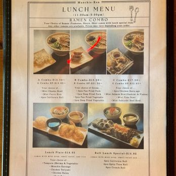 Munchie-Ken - Lunch Menu (Feb 2024) - Ramen Near Me - Fountain Valley, California