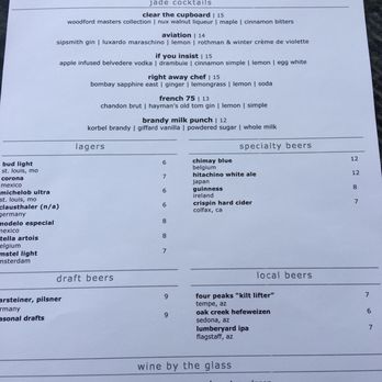 Elements - Lunch menu - New American Near Me - Paradise Valley, Arizona