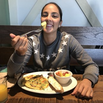 First Watch - Frittata Rustica, An omelet with kale, Crimini mushrooms, onions and tomatoes topped with Mozzarella and Parmesan cheese - Breakfast & Brunch Near Me - Liberty Township, Ohio