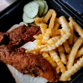 Dave's Hot Chicken - Dave's #1 2 Tenders w/fries. - Chicken Shop Near Me - San Leandro, California