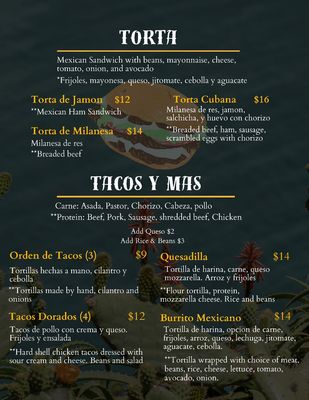 Menu photo 4 La Morena Ridgeland, MS Menu photo 4 La Morena Ridgeland, MS