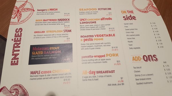 Menu photo 3 3Sixty Halifax, NS Menu photo 3 3Sixty Halifax, NS