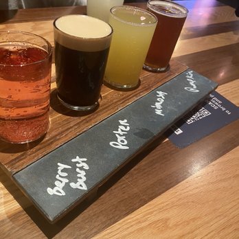 BJ's Restaurant & Brewhouse - Flight of beers-$8 - New American Near Me - Pinellas Park, Florida BJ's Restaurant & Brewhouse - Flight of beers-$8 - New American Near Me - Pinellas Park, Florida