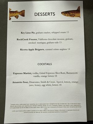 Menu photo 1 RockCreek Seafood & Spirits Seattle, WA