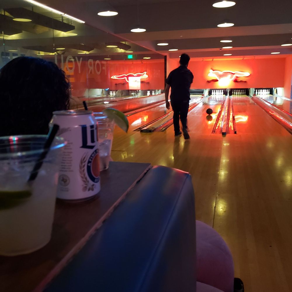 Bowling lanes.