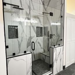 a walk in shower
