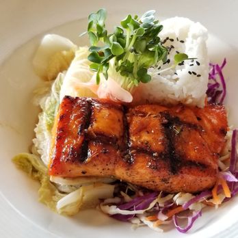 Roy's Kaanapali - Roy's flavorful hibachi-grilled salmon with citrus ponzu sauce. - Hawaiian Near Me - Lahaina, Hawaii Roy's Kaanapali - Roy's flavorful hibachi-grilled salmon with citrus ponzu sauce. - Hawaiian Near Me - Lahaina, Hawaii