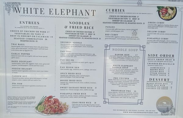Menu photo 8 White Elephant San Diego, CA Menu photo 8 White Elephant San Diego, CA