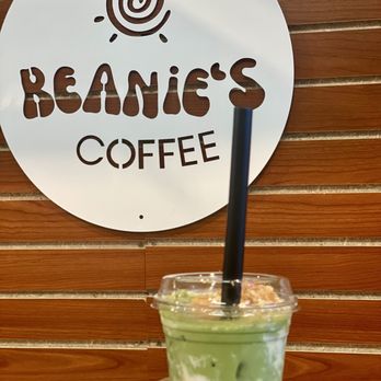 Beanie's Coffee - Banana Pudding Matcha Latte. Sooo tasty. Not overly sweet. You get bits of real banana and nilla wafers! - Coffee & Tea Near Me - Reno, Nevada Beanie's Coffee - Banana Pudding Matcha Latte. Sooo tasty. Not overly sweet. You get bits of real banana and nilla wafers! - Coffee & Tea Near Me - Reno, Nevada
