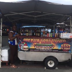 Sidewalk Grill Express - Sidewalk Grill and her proud owner.