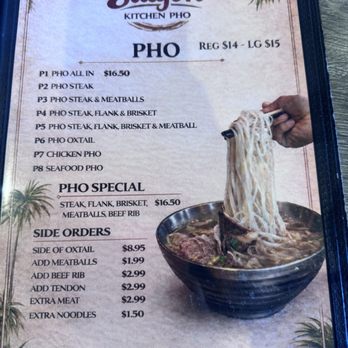 Saigon Kitchen & Phở - Menu 3/2026 - Juice Bars & Smoothies Near Me - Sacramento, California