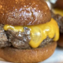 Park West Tavern - Kids cheeseburger sliders close-up