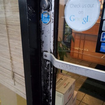 Sushi Man - Full of germs front entrance door handle with fingerprints on door glass. Ugly looking :-/. - Sushi Bars Near Me - Newton, Massachusetts Sushi Man - Full of germs front entrance door handle with fingerprints on door glass. Ugly looking :-/. - Sushi Bars Near Me - Newton, Massachusetts