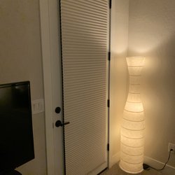 Day and Night Blinds - Black out on 8' glass door (has magnets at bottom)