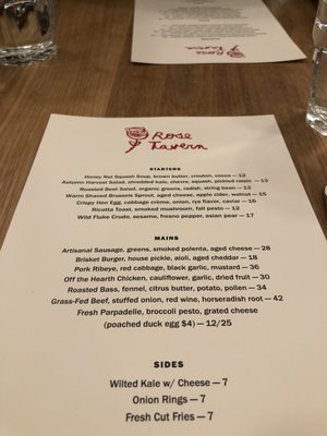 Menu photo 6 Rose Tavern Canandaigua, NY