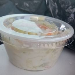 Coleslaw topping for the brisket sandwich