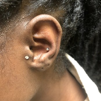 Capone's Ink - My new conch piercing - Tattoo Near Me - Baltimore, Maryland