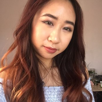The MadHouse Salon - The color I had prior to bleaching and dying at this salon (faded from burgundy box dye R48?). - Hair Salons Near Me - Newark, California