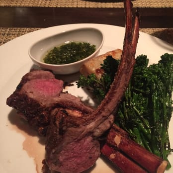 Truffles - Rack of lamb with broccolini and Yukon gold potatoes. - American Near Me - St. Louis, Missouri