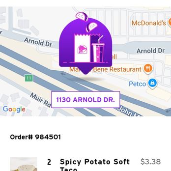 Taco Bell - Fast Food Near Me - Martinez, California