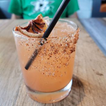 Tricky Fish - Sunset on the Rox (yummy margarita w/blood orange juice) - Seafood Near Me - Fort Worth, Texas Tricky Fish - Sunset on the Rox (yummy margarita w/blood orange juice) - Seafood Near Me - Fort Worth, Texas