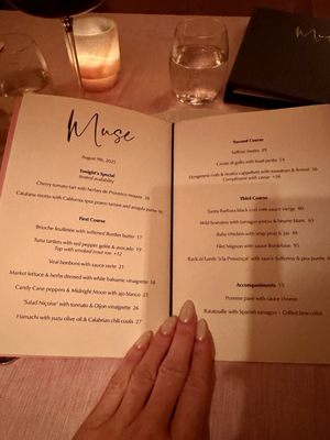 Menu photo 8 Muse Santa Monica, CA