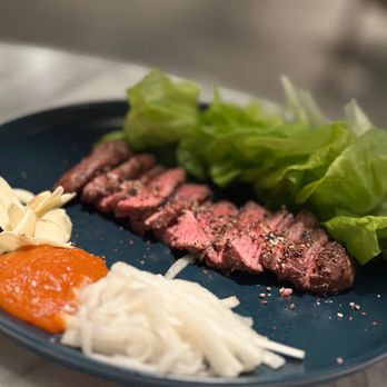Zu Izakaya - ASU - Ssam Board (NY Strip) - Sushi Bars Near Me - Tempe, Arizona Zu Izakaya - ASU - Ssam Board (NY Strip) - Sushi Bars Near Me - Tempe, Arizona