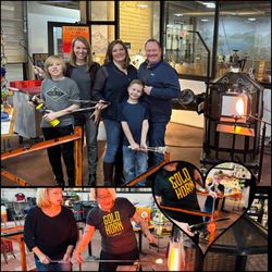 Larchmere Fire Works - Glassblowing class at Goldhorn Brewery now